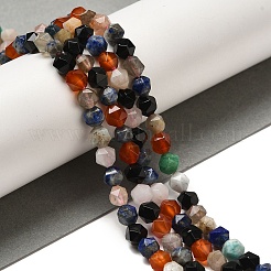 Natural Carnelian/Lapis Lazuli/Labradorite/Amazonite/Apatite Beads Strands&nbsp;G-K382-A01-01