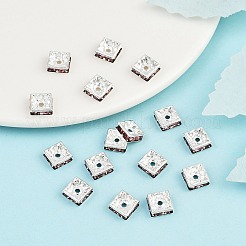 Brass Rhinestone Spacer Beads&nbsp;RSB074NF-17S