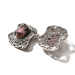 Natural Rhodonite Multi-Strand Links&nbsp;KK-M304-05P-15