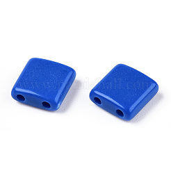 オペークアクリルスライドチャーム  正方形  ブルー  5.2x5.2x2mm  穴：0.8mm.&nbsp;OACR-Z010-01Q