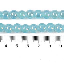 Baking Paint Electroplate Glass Beads Strands&nbsp;GLAA-G120-01J