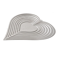 Heart 201 Stainless Steel 3D Rotating Hanging Wind Spinner&nbsp;STAS-C166-03B-P