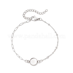 304 Stainless Steel Paperclip Chain Satellite Chain Bracelet Making&nbsp;BJEW-JB13070-02