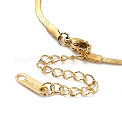 Ion Plating(IP) 304 Stainless Steel Herringbone Chain Bracelet for Men Women&nbsp;BJEW-E058-01A-G