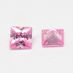 キュービックジルコニアカボション  グレードA  多面カット  正方形  ミックスカラー  3x3x2mm&nbsp;ZIRC-M004-3x3mm
