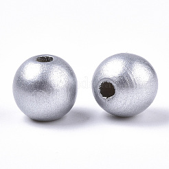 Spray Painted Natural Wood Beads&nbsp;WOOD-TAC0005-05B-01