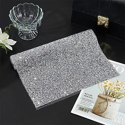 長方形プラスチックホットフィックスラインストーン  パッチにアイロン  ドレスシューズ衣服装飾  クリスタル  400x240x2mm&nbsp;DIY-WH0349-339A