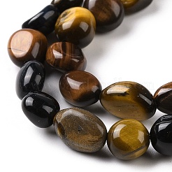Natural Tiger Eye Beads Strands&nbsp;G-A208-06