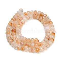 Heated Natural Citrine Beads Strands&nbsp;GG-CBA41EF-A01-6x4mm
