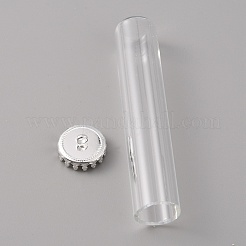Transparent Glass Bottle Pendants&nbsp;GLAA-WH0039-03S