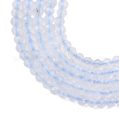 天然石ブルーレースアゲートビーズ連売り  多面カット  ラウンド  2mm  穴：0.5mm  約175個/連  14.9インチ（38cm）&nbsp;G-K185-04