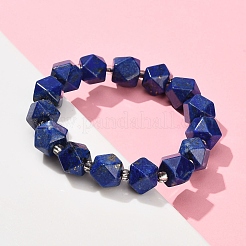 Natural Lapis Lazuli Beads Stretch Bracelets&nbsp;BJEW-F523-05