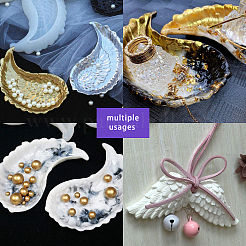 Angel Wing Jewelry Tray Silicone Molds&nbsp;DIY-SC0010-27