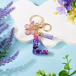 Resin Butterfly Pendant Keychains&nbsp;KEYC-TAC0034-03L