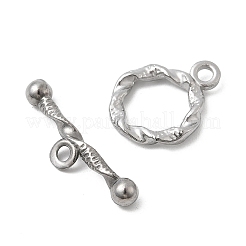 304ステンレススチールトグル留め具  ツイスト  ステンレス鋼色  25x6x4mm  穴：2.2mm&nbsp;STAS-Z179-03P