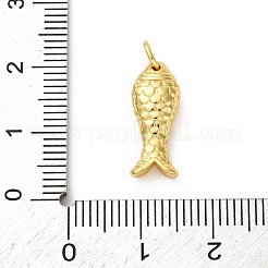 真鍮チャーム  魚  ラックめっき  長持ちメッキ  カドミウムフリー＆鉛フリー  丸カン付き  18KGP本金メッキ  16.5x7x5mm  穴：3.5mm&nbsp;KK-I276-06G