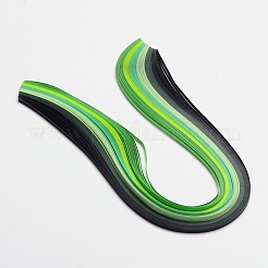 6色クイリングペーパー  グリーン  390x5mm  約120ストリップ /袋  20strips /色&nbsp;DIY-J001-5mm-39cm-A04