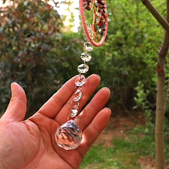Tree of Life Mixed Gemstone Chip Suncatcher&nbsp;DJEW-PW0017-07