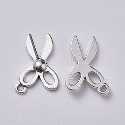 混合ツールメタルチャームチベットスタイルアロイペンダント  のこぎり＆x＆のこぎり＆はさみ＆ドリル  DIYのジュエリー作成と製作用  アンティークシルバー  20個/セット&nbsp;TIBEP-X0185-71AS