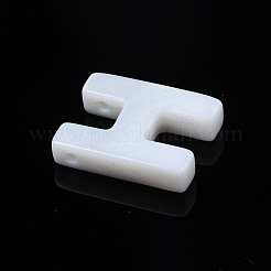 26個26スタイルの天然淡水シェルビーズ  貝殻色  a～zの文字  10x5.5~10x1.5~2.5mm  穴：0.7mm  1個/スタイル&nbsp;SHEL-S278-072