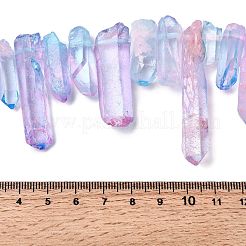 Two Tone Natural Quartz Crystal Beads Strands&nbsp;G-Z131-K01-01