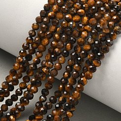 Natural Tiger Eye Beads Strands&nbsp;G-A129-3mm-C02