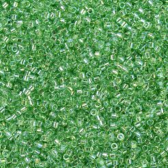 MIYUKIデリカビーズ  シリンダー  日本製シードビーズ  11/0  （db1246)トランスペアレントライムab  1.3x1.6mm  穴：0.8mm  約2000PCS /ボトル  10 G /ボトル&nbsp;SEED-JP0008-DB1246