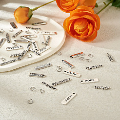 200Pcs 10 Style Tibetan Style Alloy Pendants&nbsp;TIBEP-FW0001-03