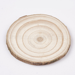 Undyed Unfinished Wooden Cabochons&nbsp;X-WOOD-T011-25