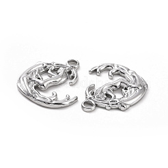 Non-Tarnish 304 Stainless Steel Pendant&nbsp;LS-STAS-C003-02P