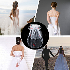 Organza ABS Pearl Wedding Veil&nbsp;OHAR-WH20020-05A