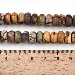 Natural Polychrome Jasper/Picasso Stone/Picasso Jasper Beads Strands&nbsp;G-T140-70A