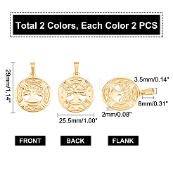 PVD Vacuum Plating 304 Stainless Steel Pendants&nbsp;STAS-UN0019-13