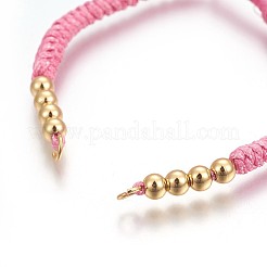 Nylon Cord Braided Bead Bracelets Making&nbsp;BJEW-F360-F