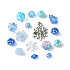 Mixed Styles Transparent Acrylic Beads&nbsp;MACR-FS0001-60