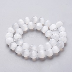 Natural Selenite Beads Strands&nbsp;G-L552H-16B