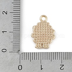 真鍮チャーム  カドミウムフリー＆ニッケルフリー＆鉛フリー  羊チャーム  18KGP本金メッキ  16.5x11.5x3mm  穴：1.6mm&nbsp;KK-Z075-07G