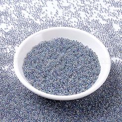 MIYUKIラウンドロカイユビーズ  日本製シードビーズ  （rr286)ライトアメジストライニングクリスタルab  11/0  2x1.3mm  穴：0.8mm  約1100PCS /ボトル  10 G /ボトル&nbsp;SEED-JP0008-RR0286