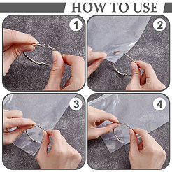200Pcs EVA Plastic Packing Resealable Bags&nbsp;ABAG-PH0001-80