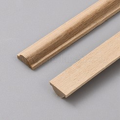 木製の天井モールディング  家具用ウォールトリム  ドア  ワードローブ  室内装飾  バリーウッド  400x15x7mm&nbsp;AJEW-WH0485-32C