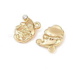 Christmas Alloy with Crystal Rhinestone Charms&nbsp;FIND-G102-02G-02