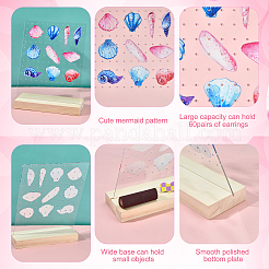 Acrylic Earrings Display Stands&nbsp;ODIS-WH0011-44