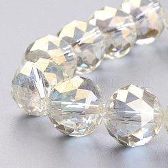 Electroplate Glass Bead Strands&nbsp;EGLA-J140-FR02-16mm