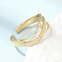 Irregular 304 Stainless Steel Cuff Open Rings&nbsp;SA-CBA5136-04G