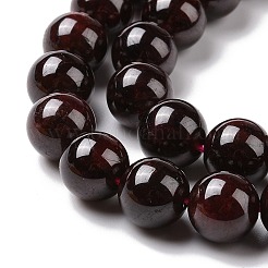 天然のガーネットラウンドビーズ連売り  グレードA  8mm  穴：1mm  約47個/連  15.47''（39.3センチメートル）&nbsp;LS-G-A025-02