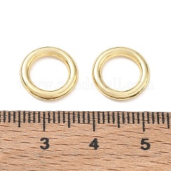 合金は、丸カンを閉じ  丸い輪  長持ちメッキ  ラックめっき  ライトゴールド  12x2mm  内径：8mm&nbsp;AL-CBABAE6-05A-LG