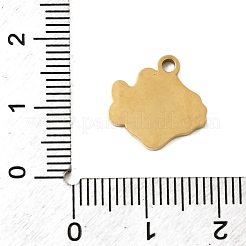 304ステンレススチールエナメルチャーム  イオンプレーティング（ip）  18KGP本金メッキ  魚  14x13.5x1.5mm  穴：1.8mm&nbsp;STAS-I336-05G-04