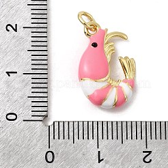 Brass Enamel Pendants&nbsp;KK-H092-07G-03