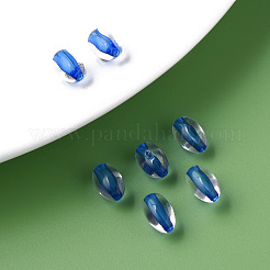 透明なアクリルビーズ  オーバル  藤紫色  9.5x6mm  穴：1.5mm  約2000個/500g&nbsp;MACR-S373-134-T08