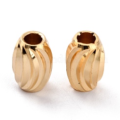 Brass Corrugated Beads&nbsp;KK-O133-210C-G